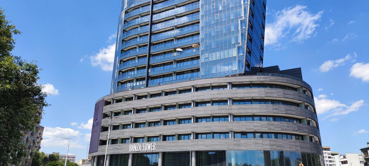 Ferienwohnung Aleda Tower, 14 Floor, Balkon Stettin Exterior foto