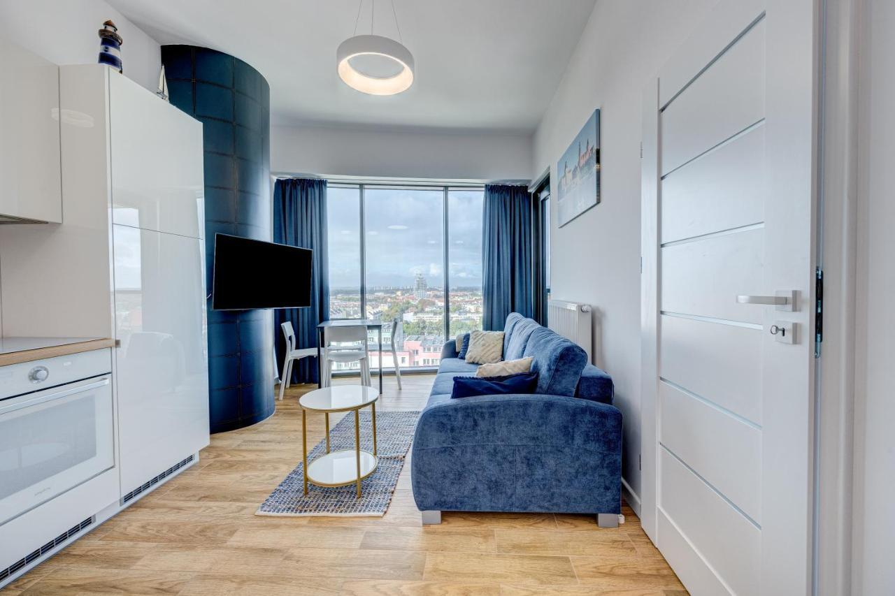 Ferienwohnung Aleda Tower, 14 Floor, Balkon Stettin Exterior foto