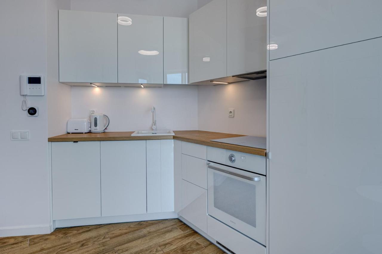 Ferienwohnung Aleda Tower, 14 Floor, Balkon Stettin Exterior foto